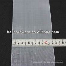 Ruban rideau transparent 120 mm, ruban rideau en nylon